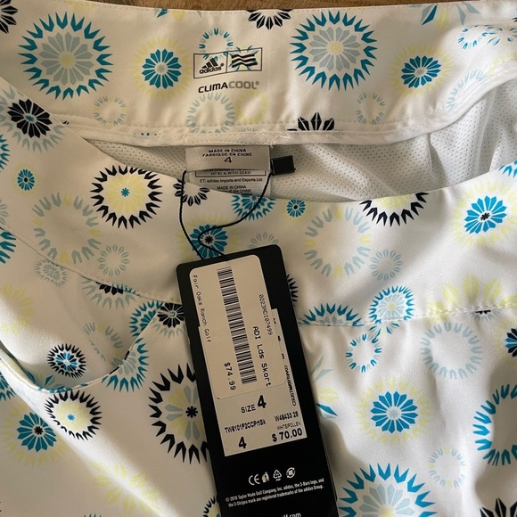 ADIDAS Clima-Cool Athletic Golf/Tennis Skort Size 4 NWT - Picture 6 of 9